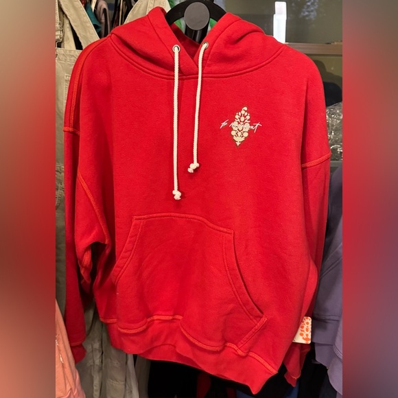 NWT Free People FP Movement Final Call Logo Hoodie - Cranberry - XS, S, M, L - Picture 9 of 10